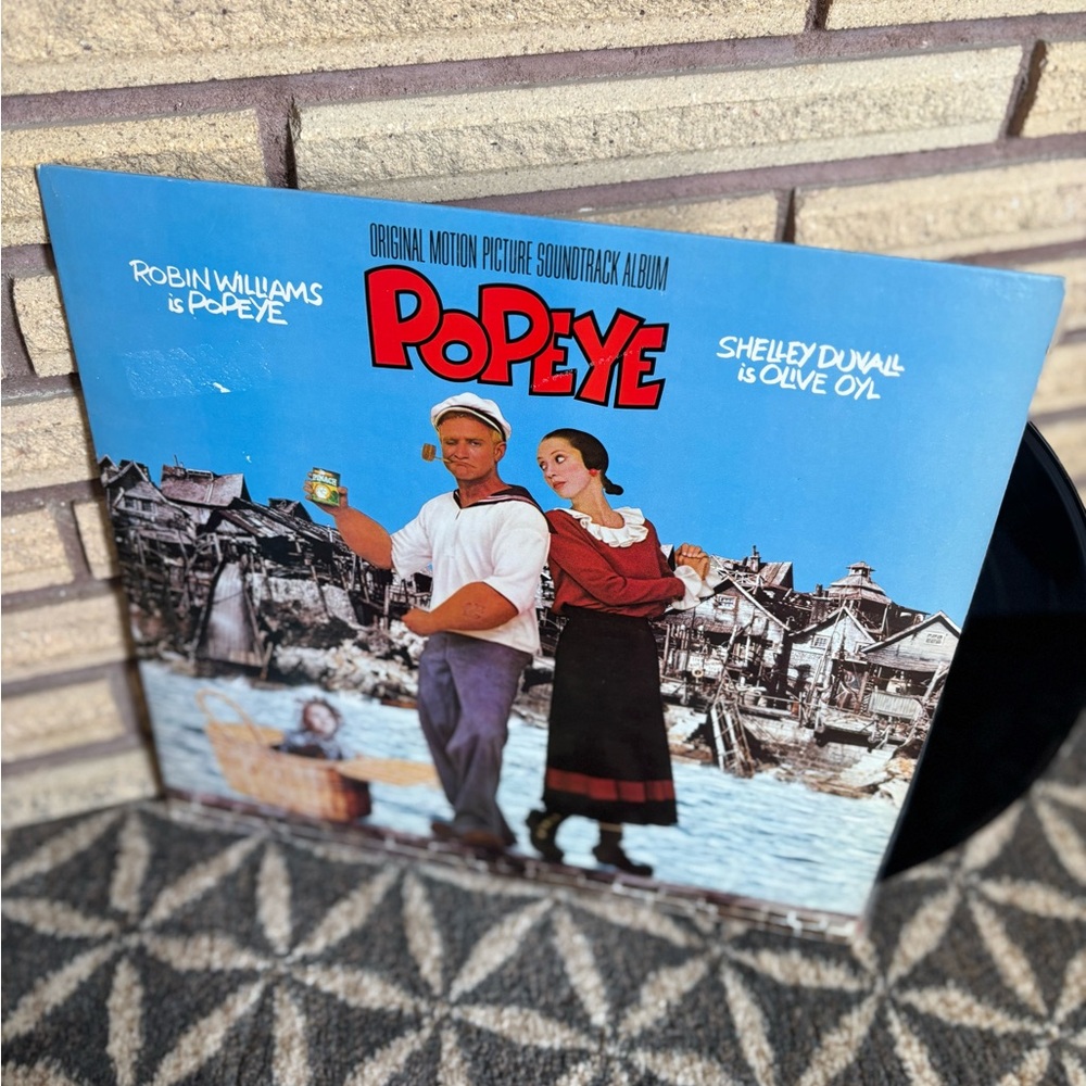 80's "Popeye" Movie Soundtrack Album - 80's Movie Record - 80's Popeye Record